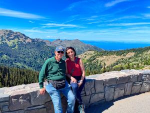 Hurricane Ridge viewpoints and Olympic Range